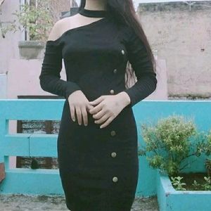 Hot Black Bodycon Dress