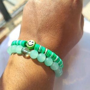 Green Stack Bracelet 💚