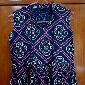 Printed Mid Length Dress