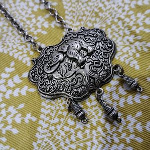 Combo Silver Oxidised Necklace  (Pack Of