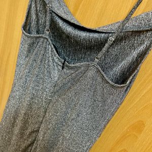 Shein Silver Shimmery Bodycon Slip Dress