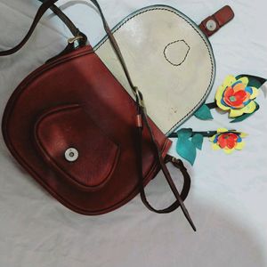 Pure Leather Sling Official Bag