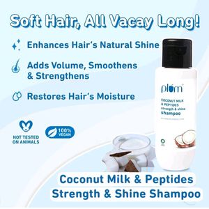 Plum Coconut Milk&Peptides Strength&Shine Shampoo