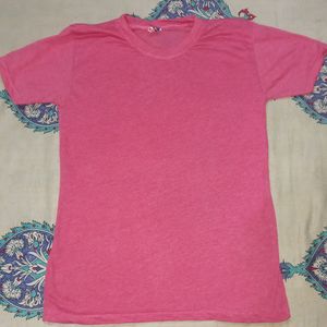 Pink T Shirt , Size : M