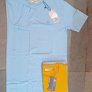 2 Combo Half Tshirt Different Colours