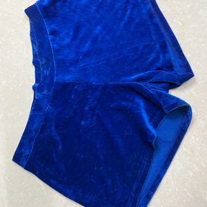 Velvet Blue Shorts