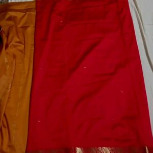 Red&Yellow Saree (W/O Blouse)