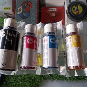 HP Ink Bottle Black & Color (GT 53XL Black GT 52 C/M/Y) Combo Set of 4 (GT53 XL & GT52)