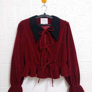 🎀Cute Velvet Top🎀