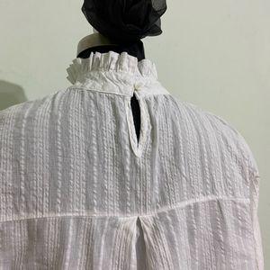 White Korean Cotton Top