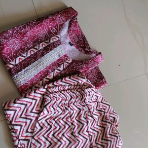 Kurti Pant Cotton Set