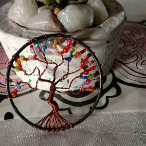 Colorful Tree Of Life Copper Wire Art