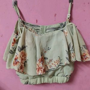 Two Piece Floral Beach Dress