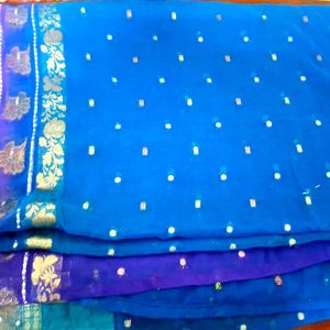 Rajasthani ChiffonSilkSaree - Silversilk Zari