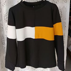 Black And Yellow Sweatshirt