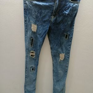 Denim Ripped Jeans For Women