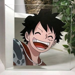 Luffy Glass Painting