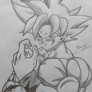 Goku Pencil Drawing