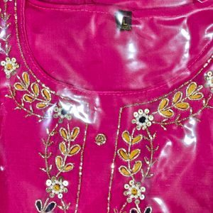 Stitched Kurta Set With Digital Dupatta