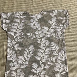 Grey Printed Nighty