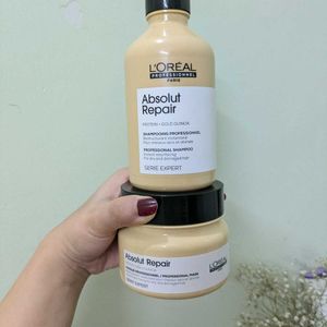 LOreal Absolut Repair Shampoo And Hair Mask Combo