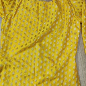 Yellow Kurti Wd Pant