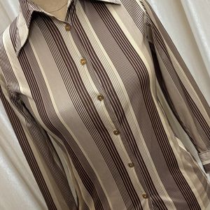 Cream Striped Shirt( Women's)