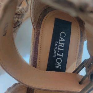 Carlton London Textured Wedges With Ankle-Loop