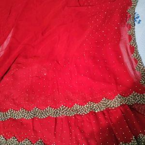 Red colr  👌 osmm saree  with blouse