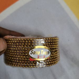 Golden 12 Bangles Set