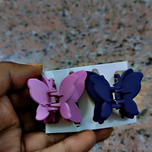 Small Double butterfly clip PACK OF 12