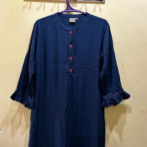 Neerus Blue Kurta Size 3XL