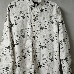 New White Flower Trending Shir For Men