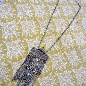 Combo Silver Oxidised Necklace  (Pack Of