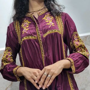 Top Style Short Kurti Cum Ethinc Jacket