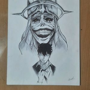 Solo Leveling Anime Pen Art .