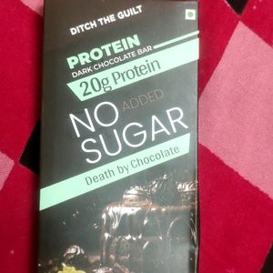 Premium No Sugar Protein Dark Chocolate Bar