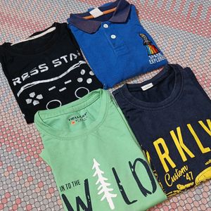 Set Of 4 Tshirt 👕 For Boys