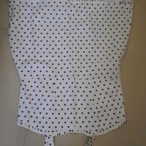 White Dotted Polka Dress