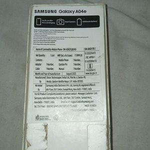 Samsung Ao4e Mobile Phone Empty Box