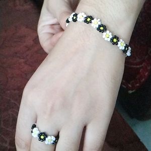 Handmade Bracelet And Ring Combo