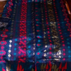 beautiful jamdani saree