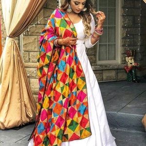 Phulkari Dupatta (Multicolor)