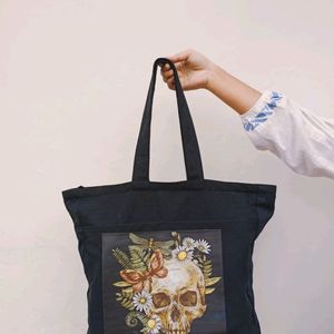 Black College Tote Bag And For Daily Use