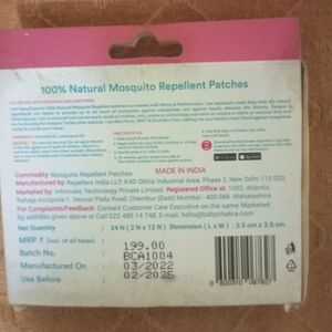 Baby Chakra Mosquito Repellent Patches