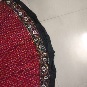 Gujrati Ethnic Skirt With Heavy Embroidery