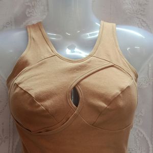 Tanned Tops For Active/Casual Wear