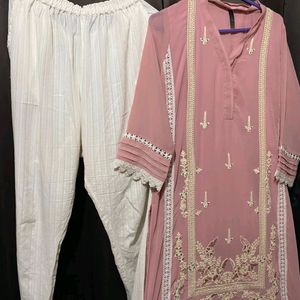 Pakistani Pink Kurta Set