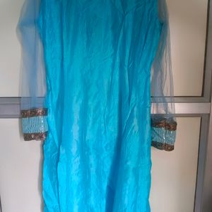 Blue Anarkali Kurti