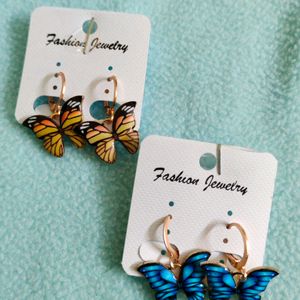 HUGGIES Drop Earrings ✨🦋🌼 ( Pack Of 1)